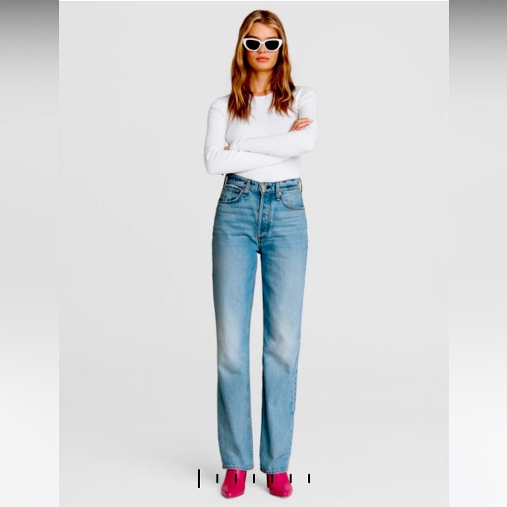 Rag & Bone NWT Alex High-Rise Tulip Jeans, size 28